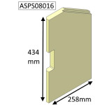 ASPS08016 Parkray Left Side Brick  |  Aspect 8 (Eco)